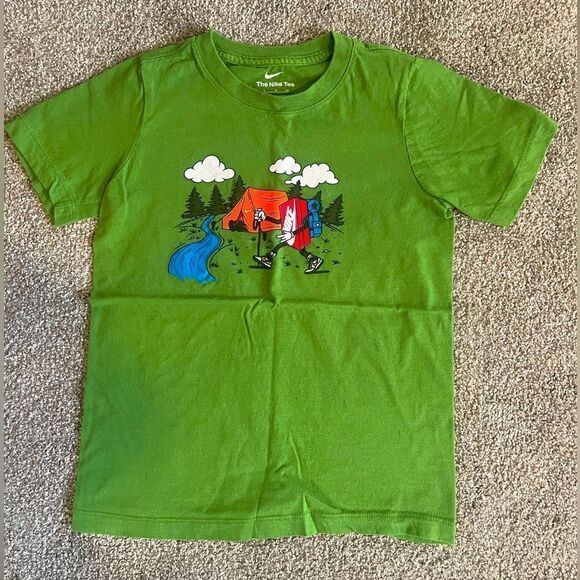 ((2 PIECE)) BOYS TEE BUNDLE CREWCUTS TEA NIKE HANES  SIZE S COTTON BLEND - Picture 2 of 4